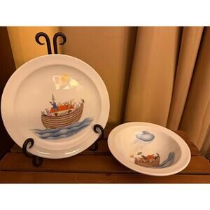 Royal Worcester Noah's Ark by Penny Ives Child's Dinnerware Set (Bowl and Plate)